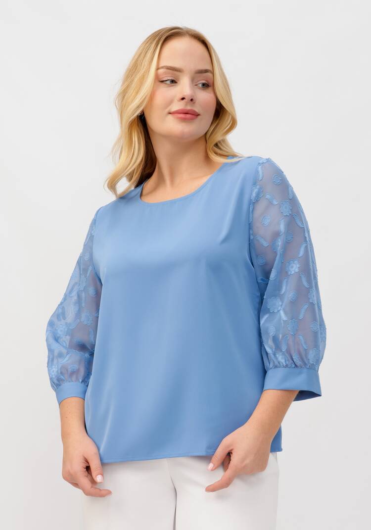 Блуза с шифоновыми рукавами 3 / 4 шир.  750, рис. 7