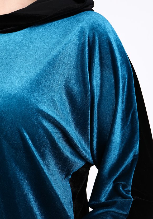 Туника бархатная с капюшоном шир.  580, рис. 29