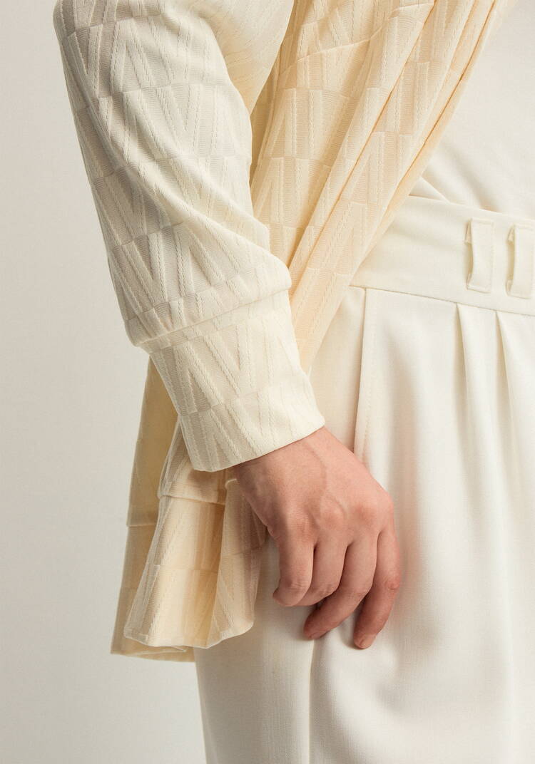 Кардиган с фактурным рисунком шир.  750, рис. 13