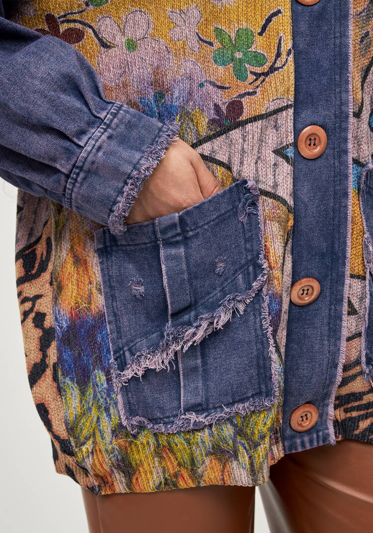 Джинсовая куртка Эшли шир.  750, рис. 7