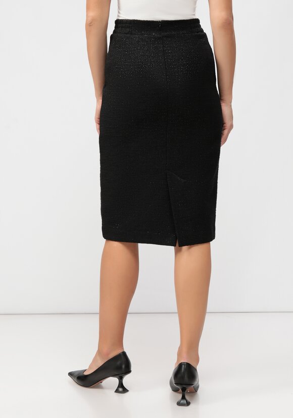 Юбка классика с резинкой на поясе и шлицей шир.  580, рис. 9