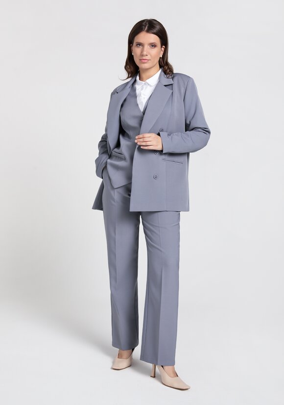 Жакет двубортный на подкладке шир.  580, рис. 2