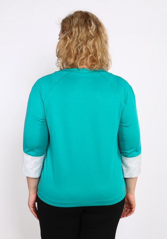 Свитшот с вставкой из жаккарда шир.  580, рис. 3