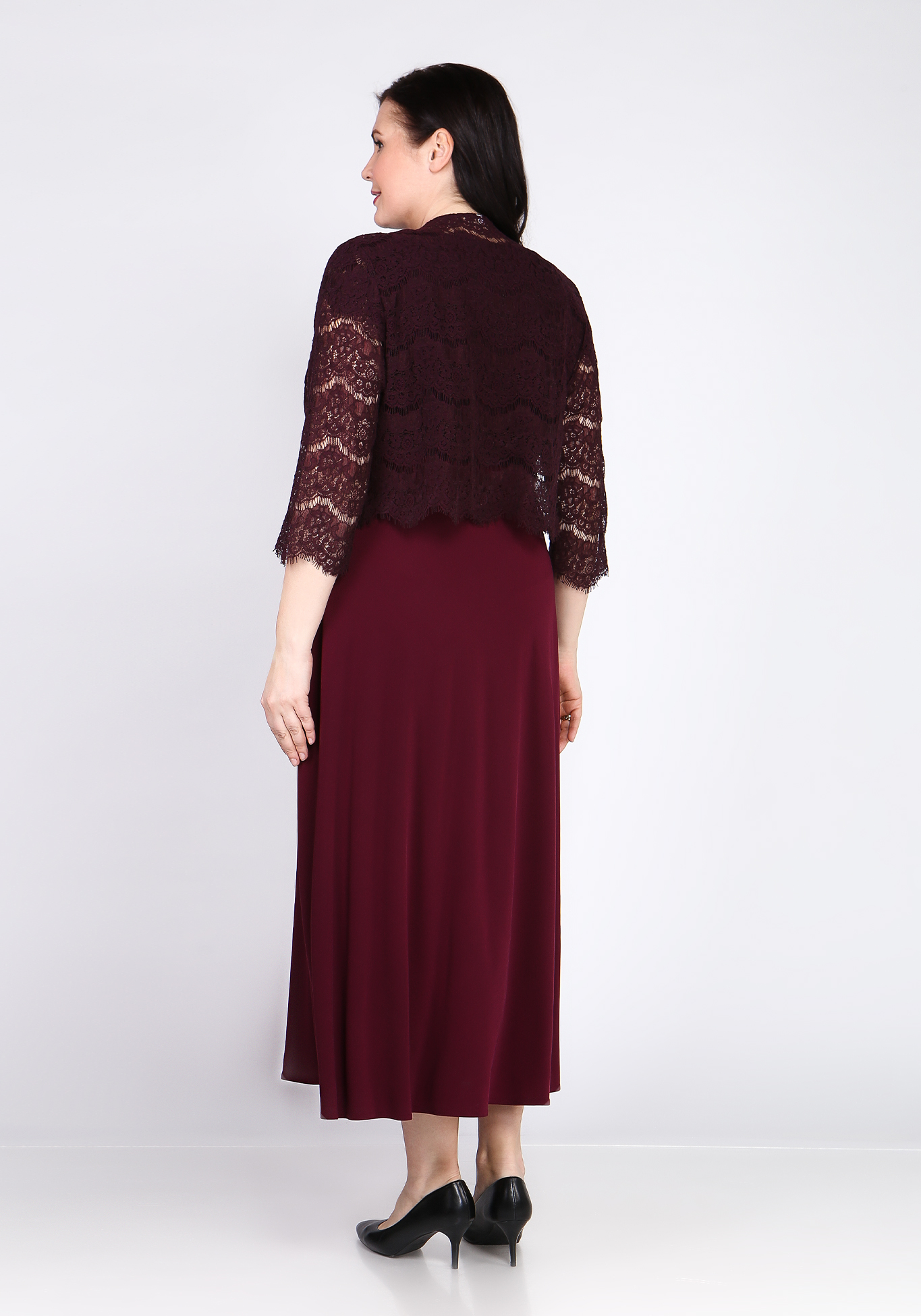 Платье с кардиганом "Люсин" Bel Fiore, размер 50, цвет черный - фото 4