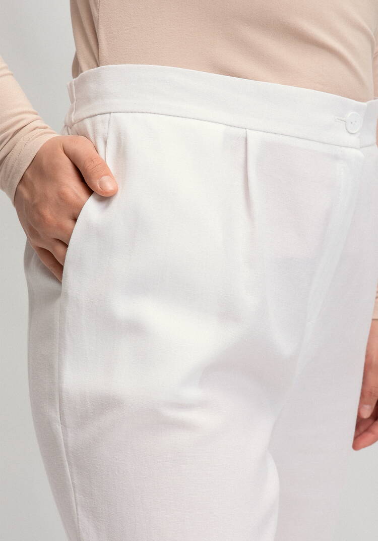 Брюки прямого силуэта с поясом на резинке шир.  750, рис. 3