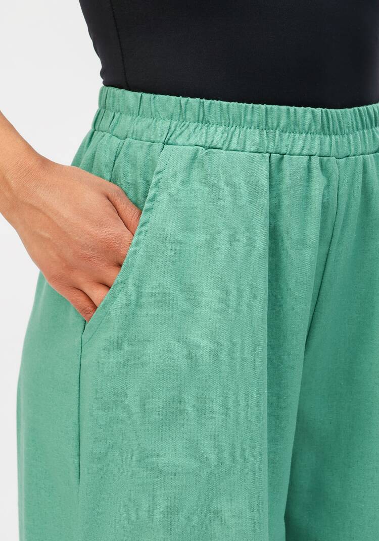 Брюки с декоративной планкой шир.  750, рис. 20