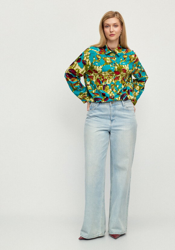 Блуза Калейдоскоп лепестков шир.  580, рис. 25