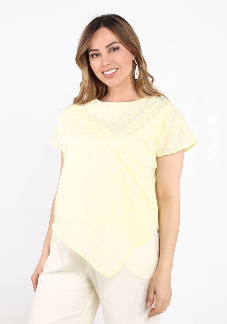 Блуза с асимметричным краем шир.  750, рис. 6