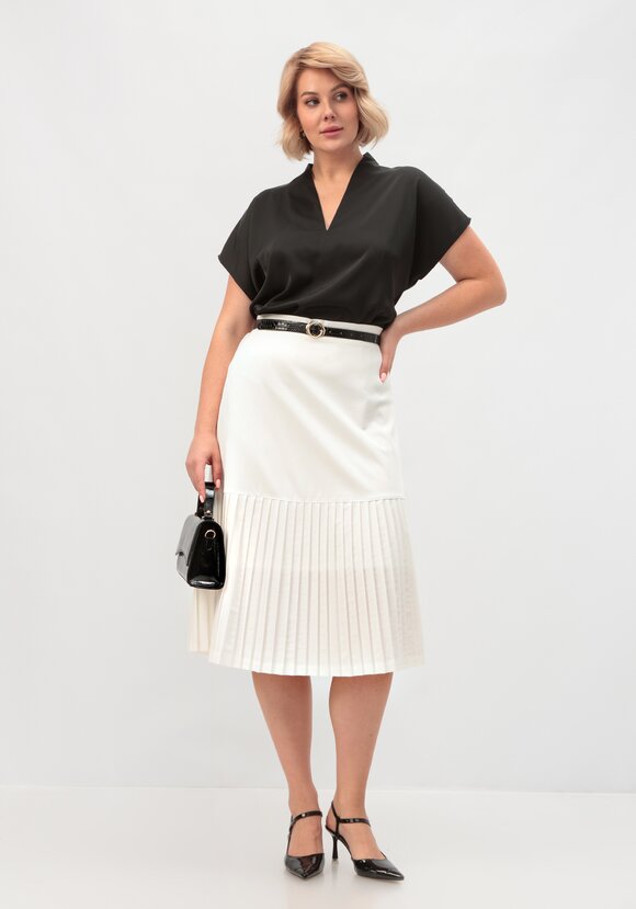 Юбка с плиссированным краем шир.  580, рис. 16