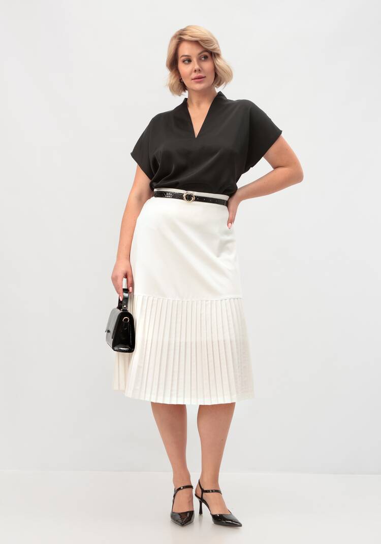 Юбка с плиссированным краем шир.  750, рис. 16