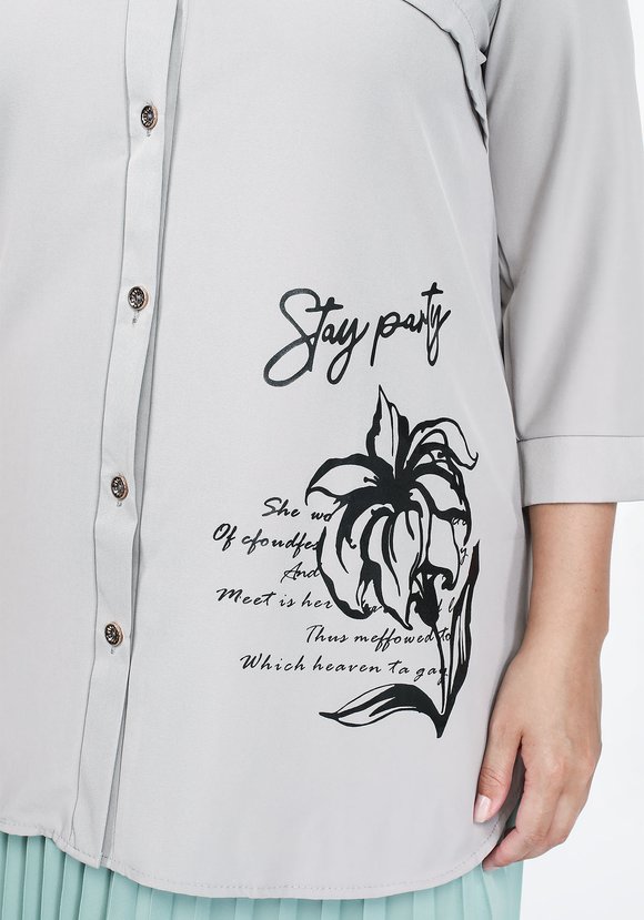 Блуза Приятная прогулка шир.  580, рис. 14