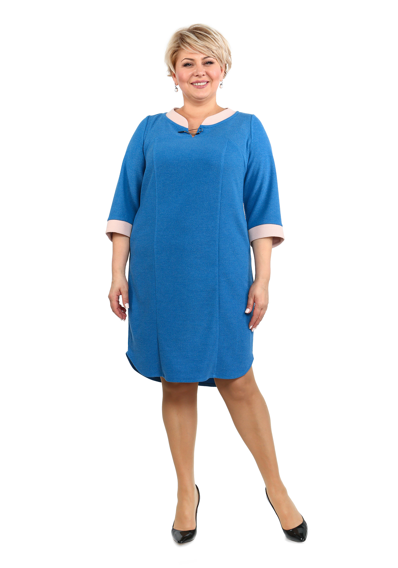 Платье "Женственная классика" Sarah Morenberg, размер 48, цвет синий - фото 1