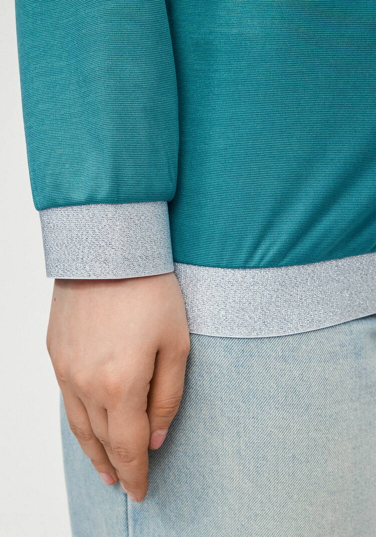 Бомбер трикотажный с ажурной спинкой шир.  750, рис. 38