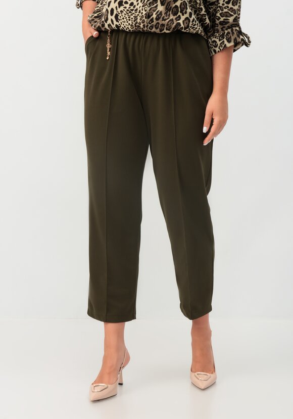 Брюки прямые на резинке по поясу шир.  580, рис. 24