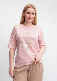 Футболка с принтом Золотой цветок