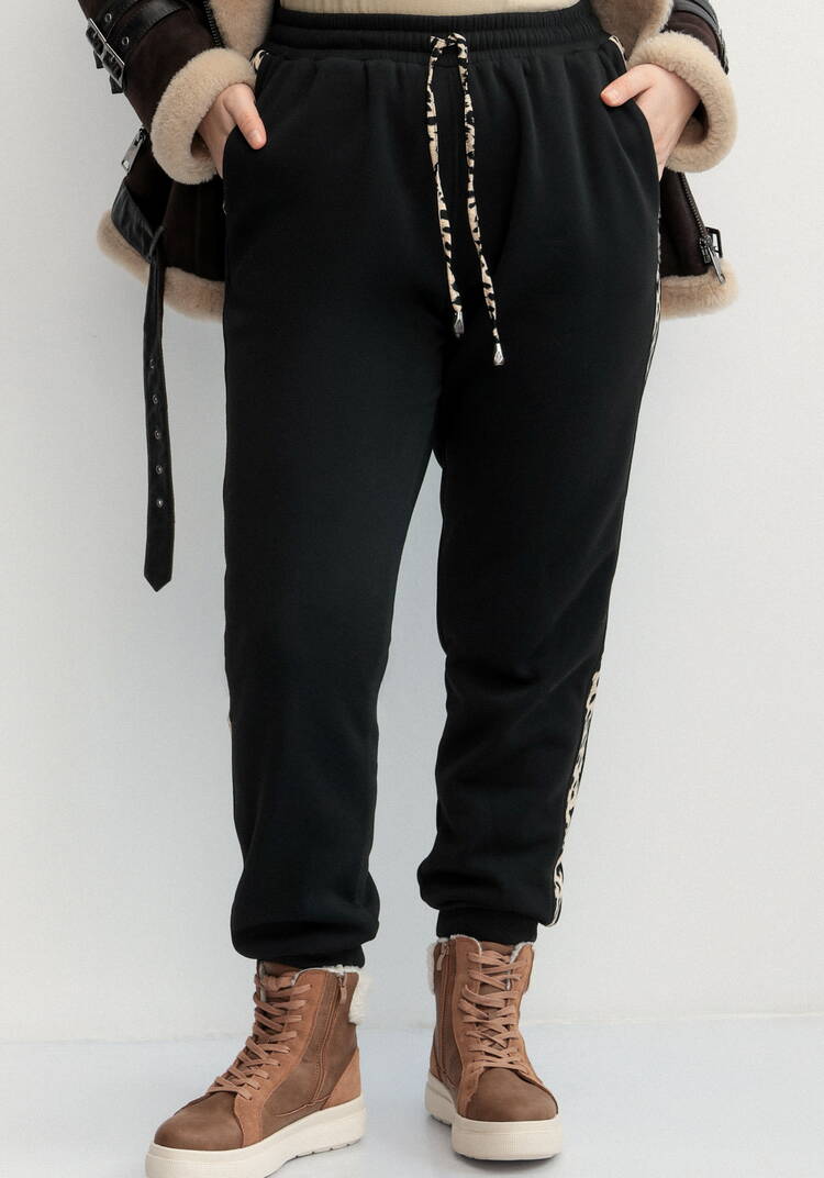 Брюки с леопардовыми лампасами шир.  750, рис. 4