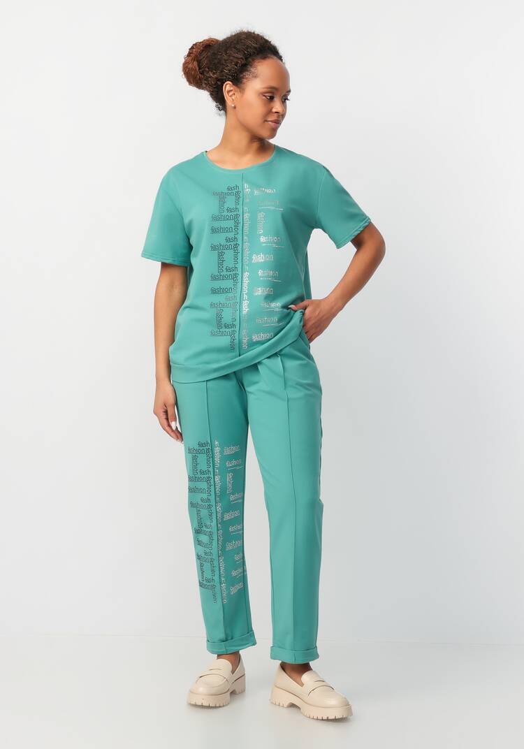 Костюм из брюк и блузы Мия шир.  750, рис. 1