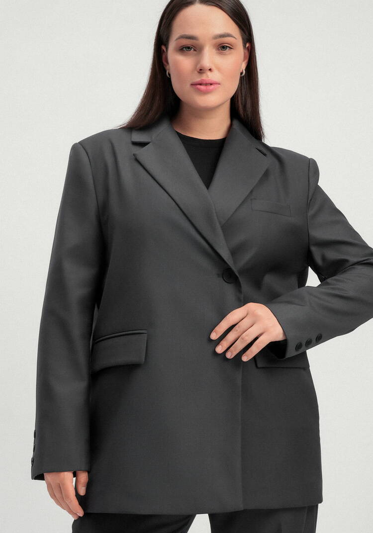 Пиджак с разрезом по спинке шир.  750, рис. 8