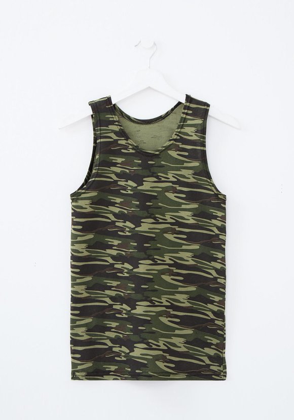 Майка мужская, цвет зеленый шир.  580, рис. 1