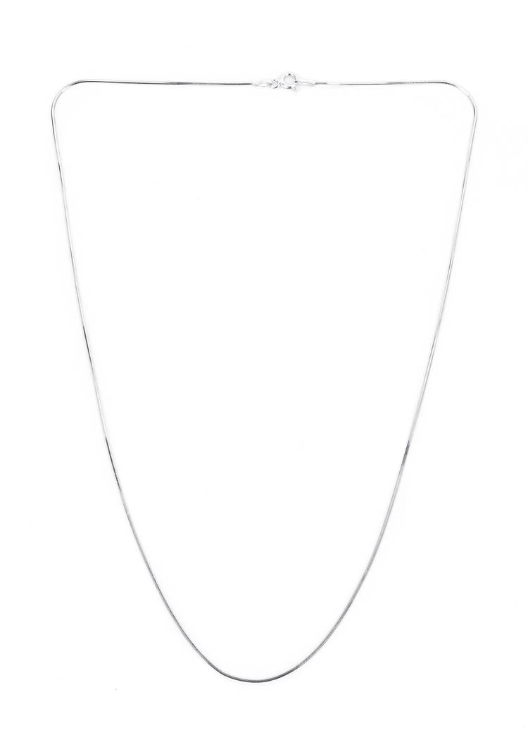 Серебряная цепь-шнурокАлмазный снейк шир.  750, рис. 1