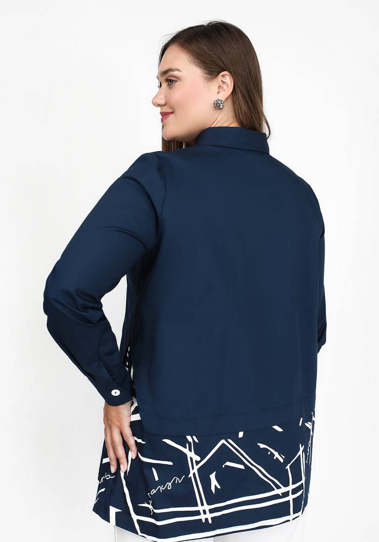 Блуза Радостное настроение шир.  750, рис. 6