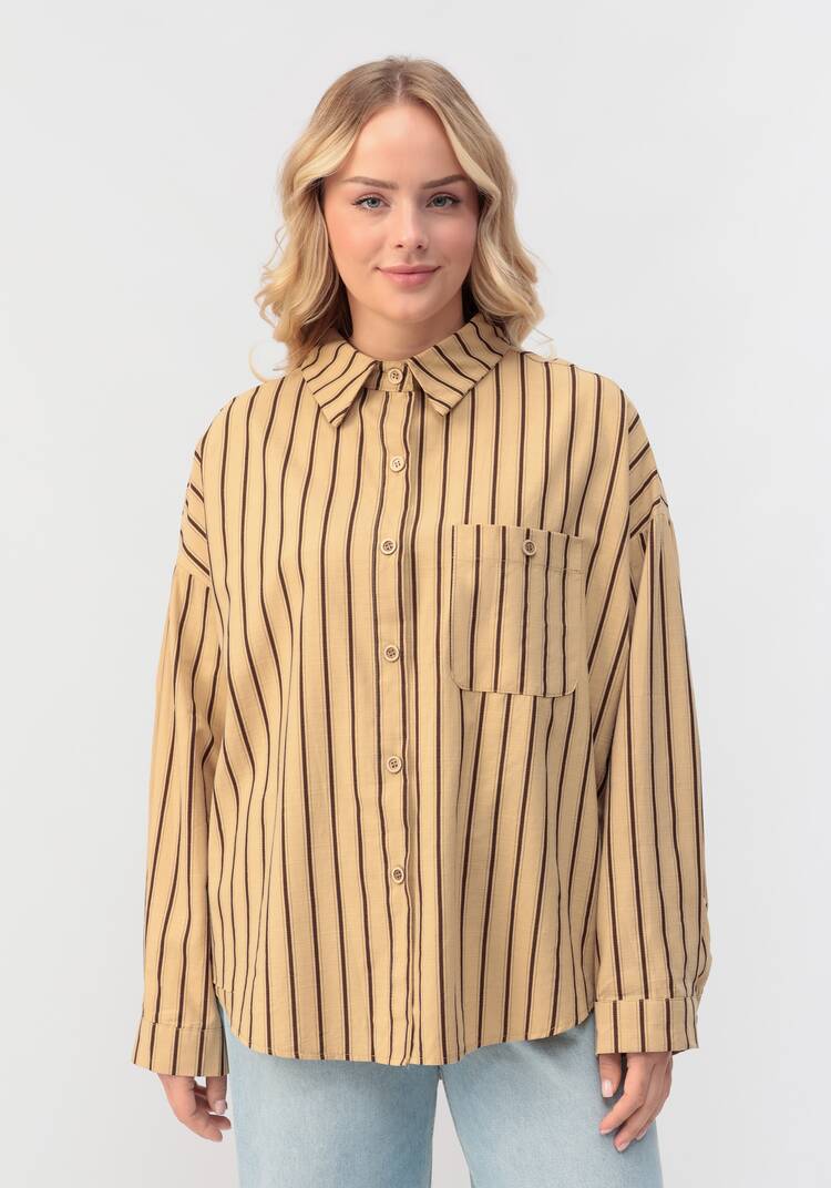Рубашка Гвен в полоску шир.  750, рис. 4