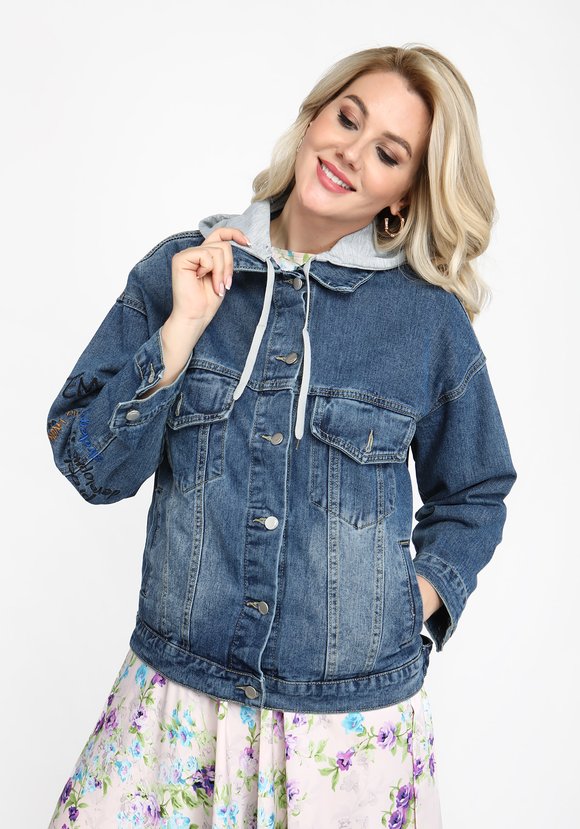 Куртка Яркий принт шир.  580, рис. 2