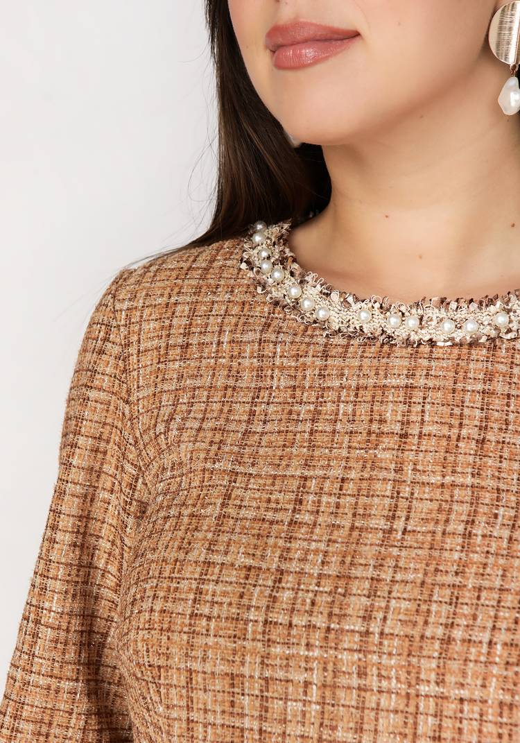 Платье с декоративной тесьмой шир.  750, рис. 7