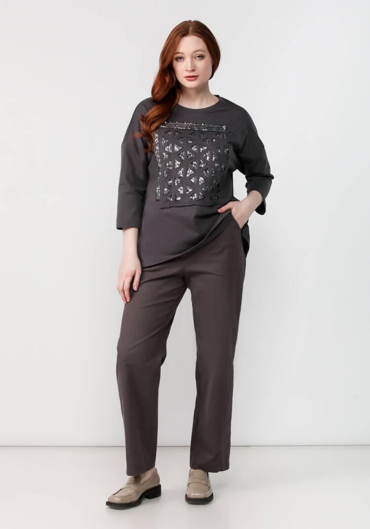 Джемпер Сверкающий принт шир.  750, рис. 22