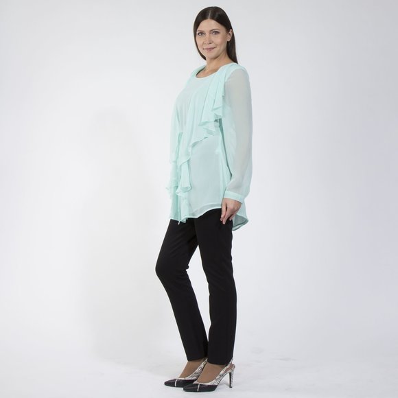 Туника удлиненная с широким воротником шир.  580, рис. 17