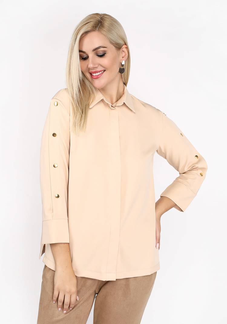 Блуза с застежкой на рукавах шир.  750, рис. 4