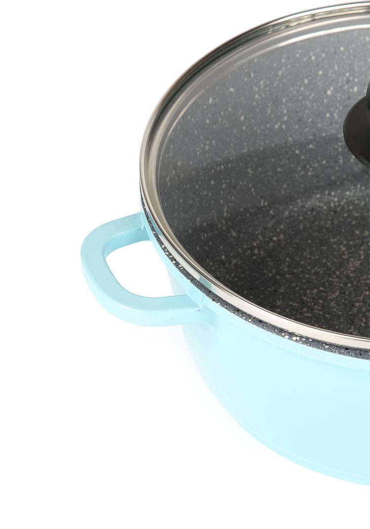 Кастрюля цветная, со стеклянной крышкой шир.  750, рис. 13