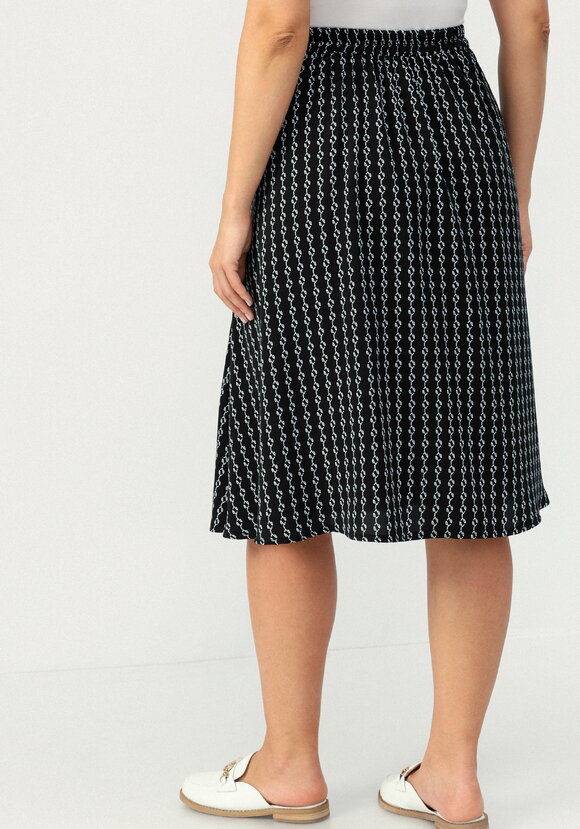 Юбка с принтом на запах шир.  580, рис. 14