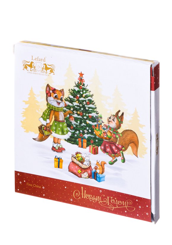 Набор из 2-х закусочных тарелок Ёлка шир.  580, рис. 2