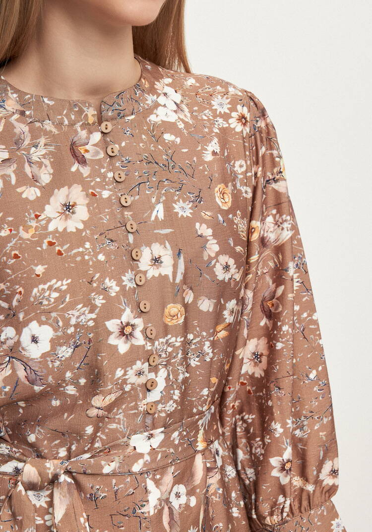 Платье с принтом по рукавам Герда шир.  750, рис. 24