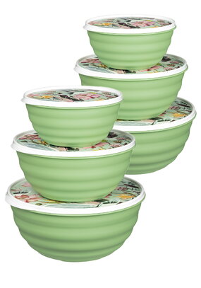 Комплект мисок с крышками, 6 шт.