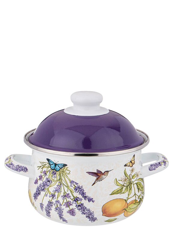 Эмалированная кастрюля с крышкой шир.  580, рис. 1