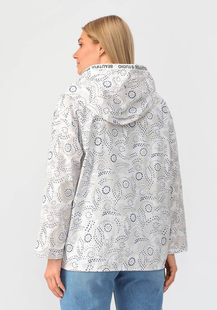 Ветровка с цветочным принтом шир.  750, рис. 10