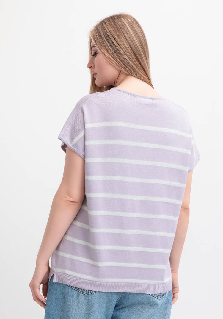 Блуза в полоску с рисунком шир.  750, рис. 28