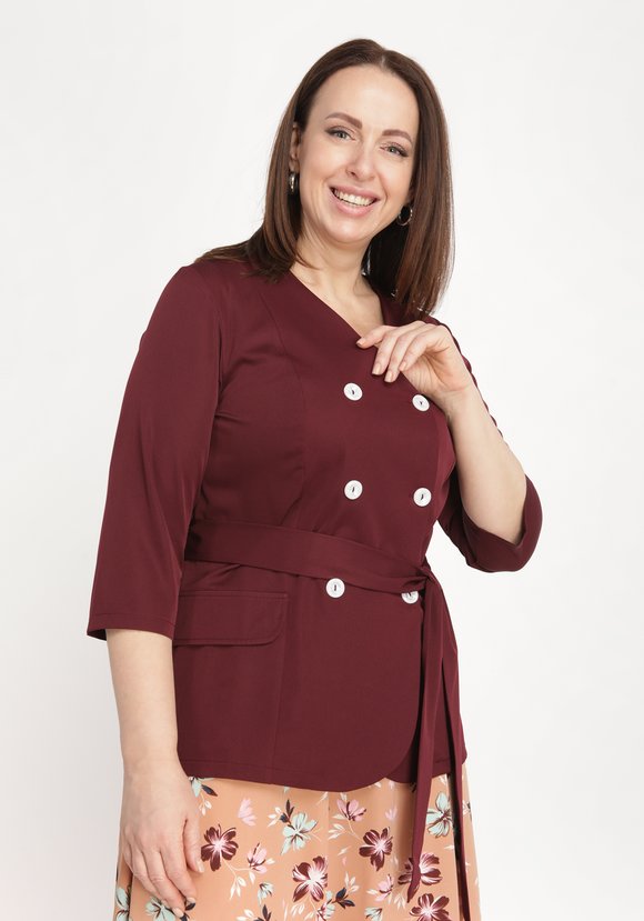 Костюм двойка: жакет и юбка шир.  580, рис. 22