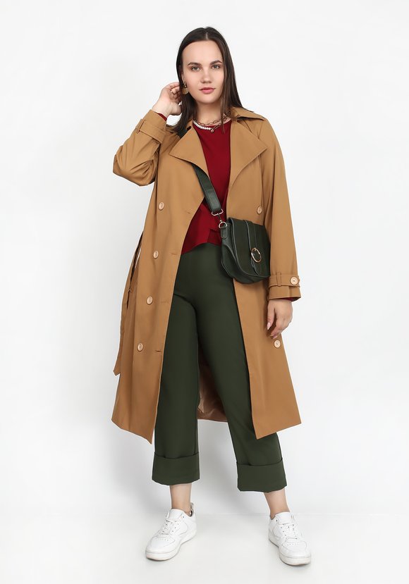 Плащ-тренчкот двубортный шир.  580, рис. 12