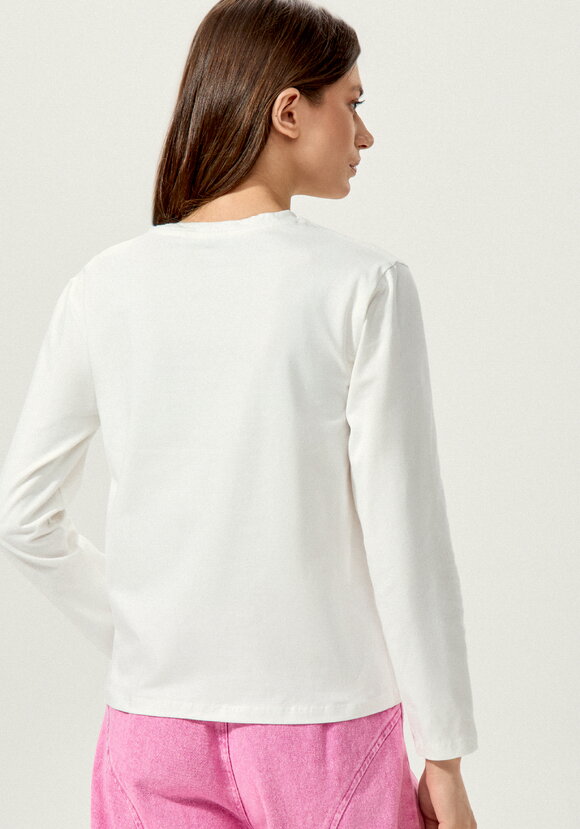 Лонгслив с круглым воротом из хлопка шир.  580, рис. 3