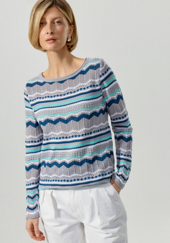 Джемпер с морским орнаментом шир.  580, рис. 14