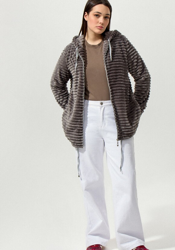 Толстовка меховая на молнии шир.  580, рис. 7