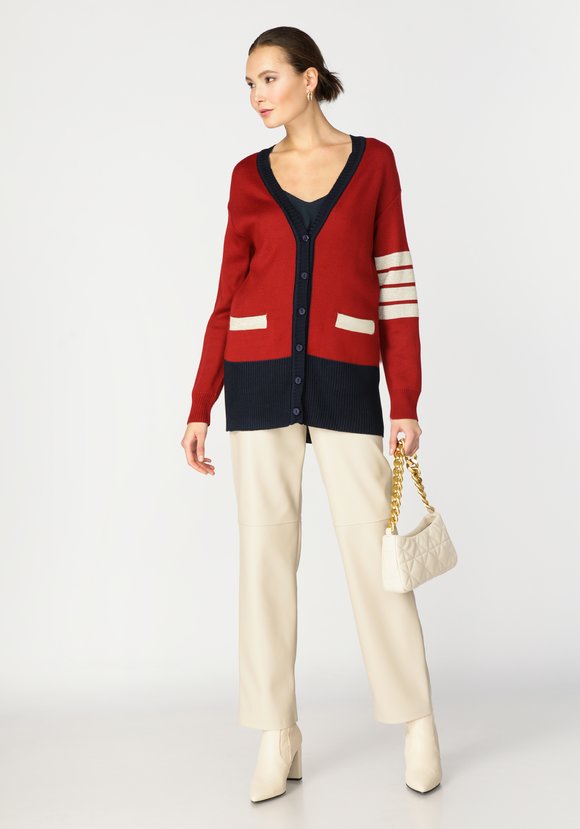 Кардиган с отделкой из метанити шир.  580, рис. 1