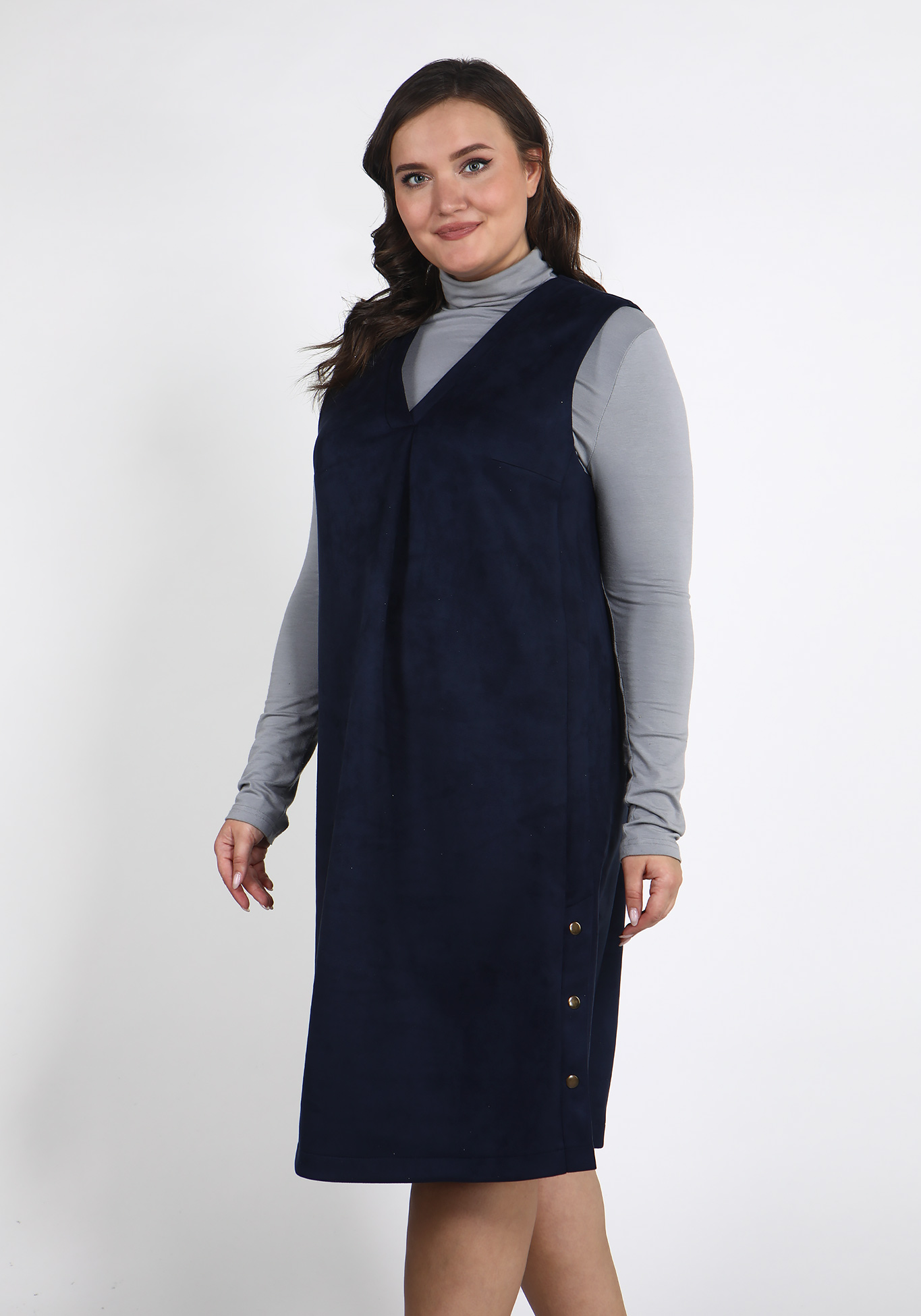 Сарафан из экозамши