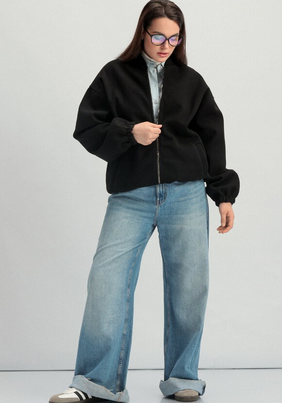 Бомбер свободного кроя на молнии шир.  580, рис. 20