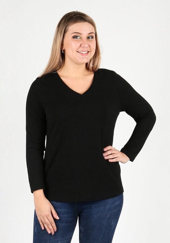 Блузка с V-образным вырезом прямого кроя шир.  580, рис. 22