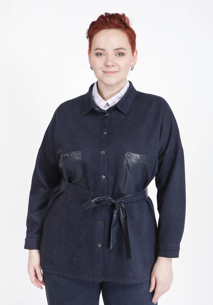 Рубашка-жакет с поясом шир.  750, рис. 5