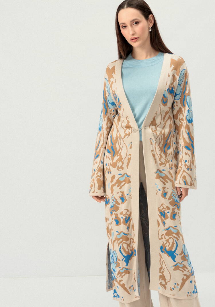 Кардиган с цветочным дизайном шир.  750, рис. 20